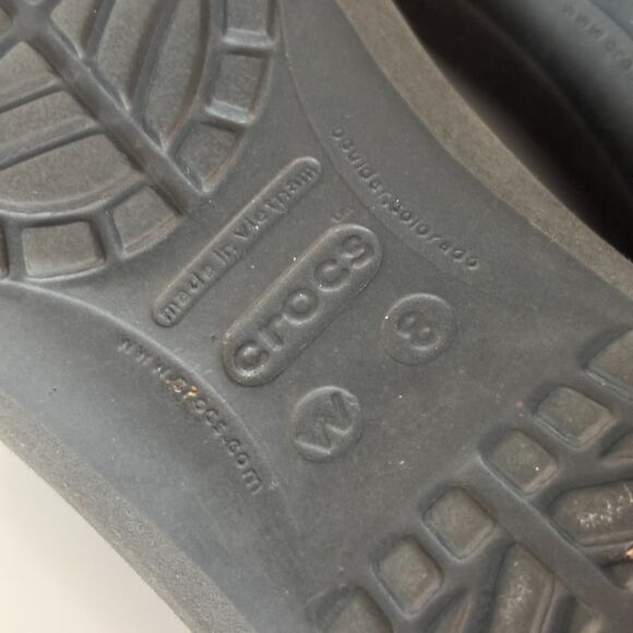 Crocs Mammoth Flats Fur Lined Slip On Casual Neutral Cheetah Charcoal Size 8 - Picture 10 of 10